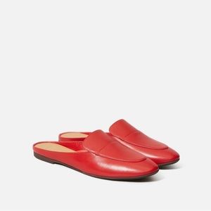NWOB Everlane The Day Loafer Mule Red